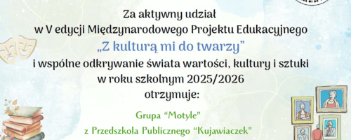 "Z kulturą mi do twarzy"